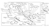 Diagram for 1999 Nissan Maxima Seat Cushion - 87311-41U40