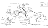 Diagram for 1999 Nissan Maxima ABS Control Module - 47850-4L800