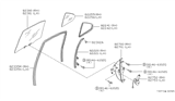 Diagram for 1997 Nissan Maxima Weather Strip - 82272-40U00