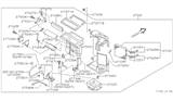 Diagram for 1999 Nissan Maxima Blend Door Actuator - 27732-40U00