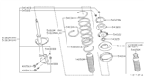 Diagram for Nissan Maxima Coil Spring Insulator - 54040-31U01