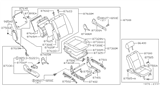 Diagram for 1996 Nissan Maxima Seat Cover - 87405-49U10