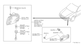 Diagram for 1996 Nissan Maxima Light Socket - 26597-86E10