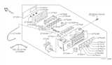 Diagram for Nissan Maxima A/C Switch - 27510-40U00