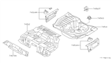 Diagram for 1999 Nissan Maxima Floor Pan - 74514-40U30