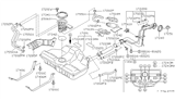 Diagram for 1995 Nissan Maxima Fuel Tank Strap - 17406-41U00