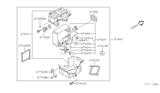 Diagram for 1995 Nissan Maxima Evaporator - 27284-39U00