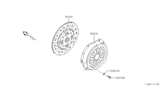 Diagram for 1999 Nissan Maxima Pressure Plate - 30210-40U06