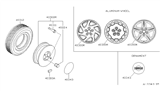 Diagram for 1995 Nissan Maxima Spare Wheel - 40300-40U25