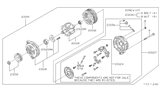 Diagram for Nissan Maxima Alternator Case Kit - 23127-0L705