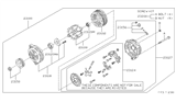 Diagram for 1998 Nissan Maxima Alternator Case Kit - 23127-0L705