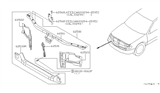 Diagram for 1997 Nissan Maxima Radiator Support - 62530-40U00