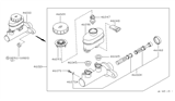 Diagram for 1996 Nissan Maxima Brake Master Cylinder - 46010-40U05