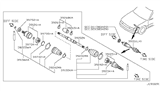 Diagram for 1997 Nissan Maxima Axle Shaft - 39101-32U05