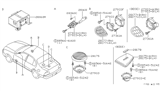 Diagram for 1996 Nissan Maxima Car Speakers - 28156-31U01