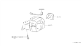 Diagram for 1996 Nissan Maxima Steering Column Cover - 48474-0L702