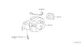 Diagram for 1995 Nissan Maxima Steering Column Cover - 48474-40U00