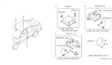 Diagram for 1997 Nissan Maxima Air Bag Sensor - 98820-1L226