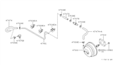 Diagram for 1999 Nissan Maxima Brake Booster - 47210-40U00