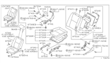 Diagram for 1996 Nissan Maxima Seat Cover - 87620-41U00