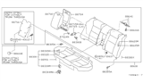 Diagram for 1997 Nissan Maxima Armrest - 88700-46U00