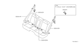 Diagram for 1998 Nissan Maxima Seat Belt - 88845-31U60