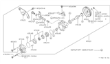 Diagram for 1999 Nissan Maxima Power Steering Pump - 49110-40U15