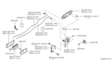 Diagram for 1999 Nissan Maxima Door Lock Actuator - 82553-79907