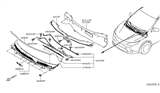 Diagram for 2021 Nissan Rogue Sport Weather Strip - 66830-DF30A