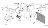 Diagram for Nissan A/C Condenser - 92100-4BE0A