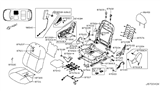 Diagram for 2019 Nissan Rogue Sport Seat Cover - 87320-6MA0A