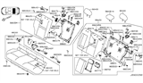 Diagram for 2018 Nissan Rogue Sport Cup Holder - 88775-6MA0A