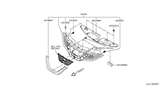 Diagram for 2018 Nissan Rogue Sport Grille - 62310-6MG0B