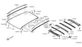 Diagram for 2019 Nissan Rogue Sport Hood Hinge - G3230-6MAMA