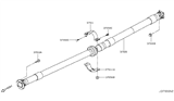 Diagram for 2017 Nissan Rogue Sport Drive Shaft - 37000-6MA0A