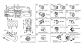 Diagram for 2015 Nissan Rogue Power Window Switch - 25535-4BA0A