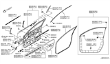 Diagram for Nissan Rogue Sport Door Moldings - 80283-DF31A