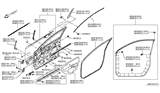 Diagram for 2017 Nissan Rogue Sport Door Moldings - 80283-DF31A