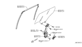 Diagram for 2017 Nissan Rogue Sport Window Regulator - 82720-6MA0A