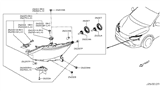 Diagram for Nissan Armada Headlight Bulb - 26296-8990C