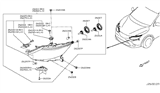 Diagram for 2015 Nissan Altima Headlight Bulb - 26296-8990C