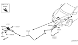 Diagram for 2019 Nissan Rogue Sport Hood Cable - 65620-DF30A