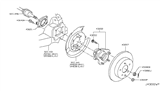 Diagram for 2017 Nissan Rogue Sport Wheel Hub - 43202-4CE0A