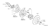 Diagram for 2018 Nissan Rogue Sport Wheel Hub - 43202-4CE0A