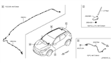 Diagram for 2018 Nissan Rogue Sport Antenna - 28208-6MA0A