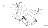 Diagram for 2017 Nissan Rogue Sport Seat Belt - 86884-6MA0B