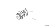 Diagram for 2019 Nissan Rogue Sport A/C Compressor - 92600-6MA0A