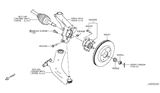 Diagram for Nissan Rogue Sport Wheel Hub - 40202-6FK0A