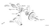 Diagram for 2018 Nissan Rogue Sport Wheel Hub - 40202-6FK0A