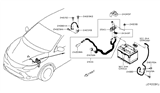 Diagram for 2020 Nissan Rogue Sport Battery Cable - 24080-6MA0A